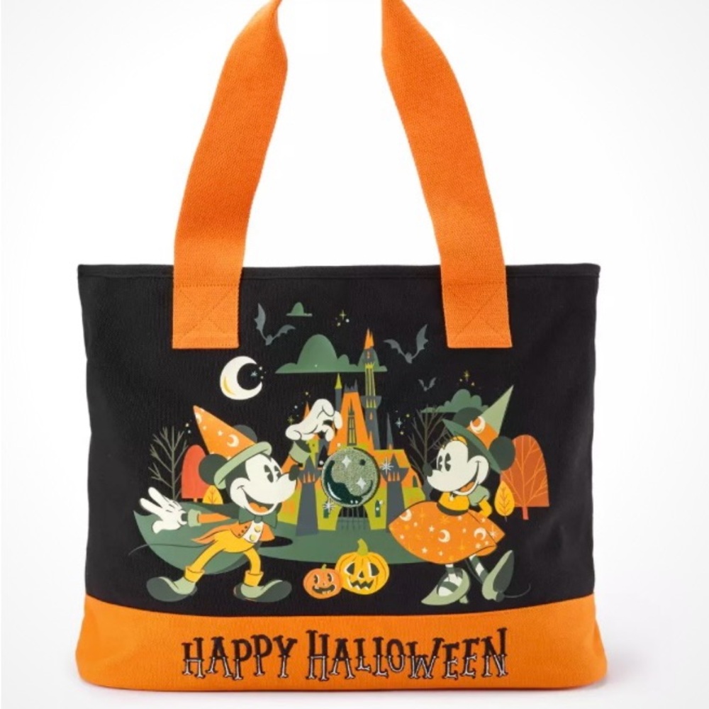 Disney Black and Orange Halloween Tote